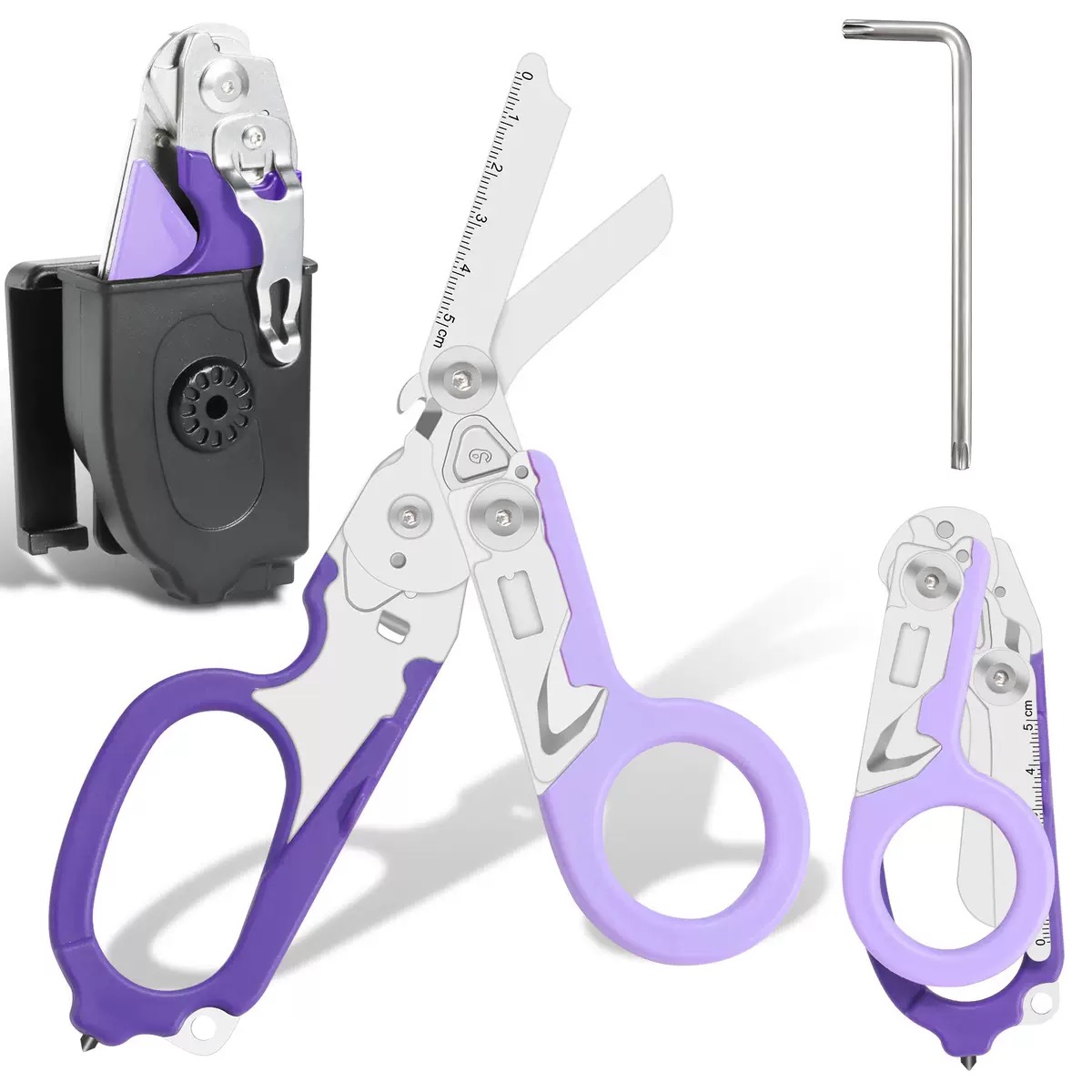 Wielofunkcyjne narzędzie ratunkowe 6 w 1:Wielofunkcyjne nożyczki medyczne