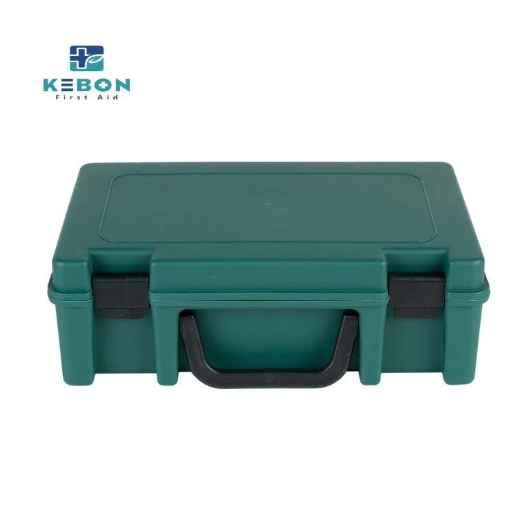 Green Plastic First Aid Kit Green Plastic First Aid Kit